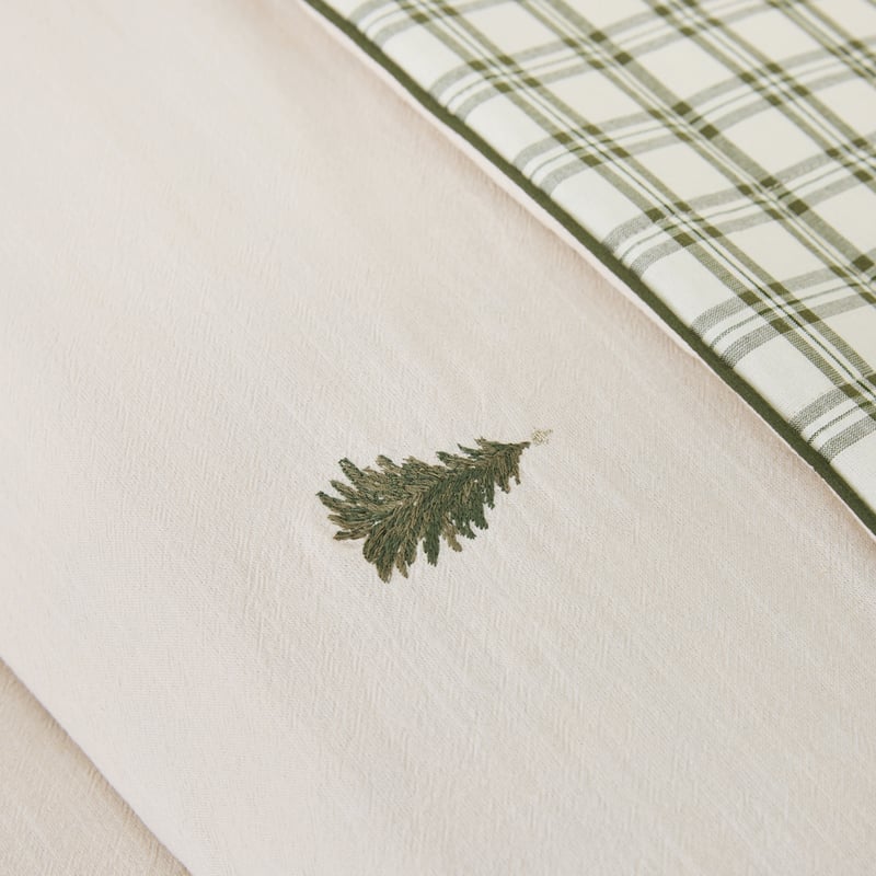 Balsam Natural Embroidered Quilted Coverlet Separates