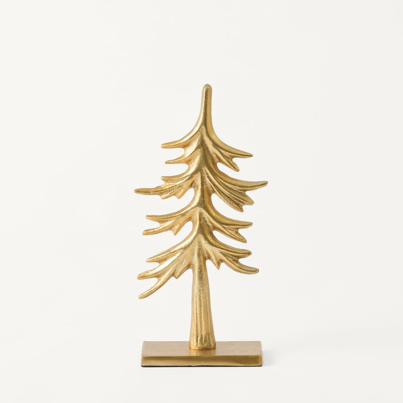Bow & Bright Gold Metal Christmas Tree