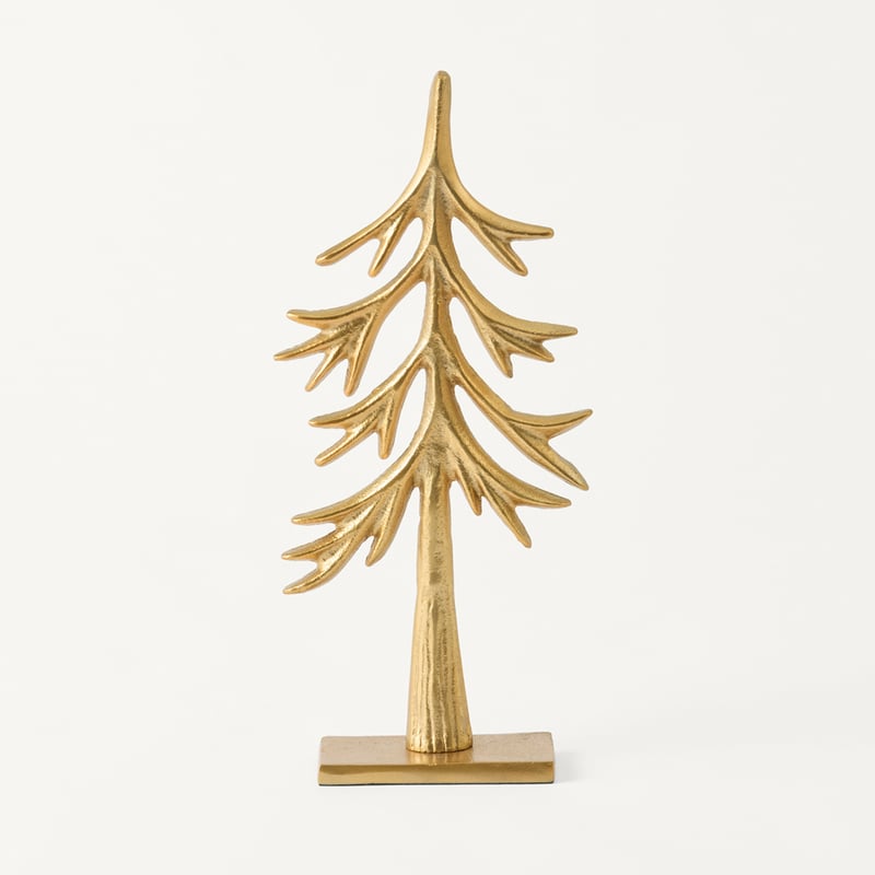 Bow & Bright Gold Metal Christmas Tree