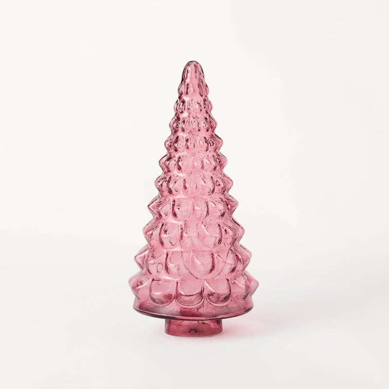 Bow & Bright Christmas Raspberry Glass LED Tree