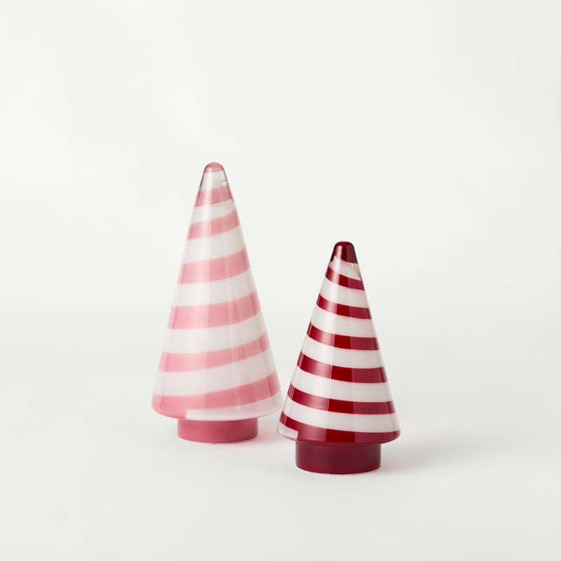 Festive Fun Candy Stripe Glass Tree
