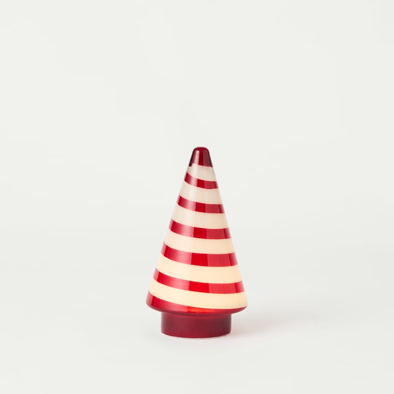 Festive Fun Candy Stripe Glass Tree