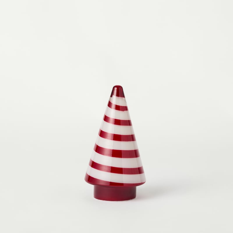 Festive Fun Candy Stripe Glass Tree