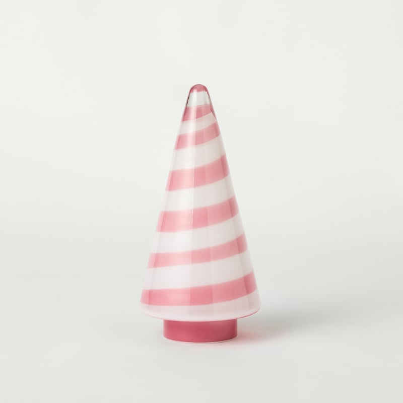 Festive Fun Candy Stripe Glass Tree