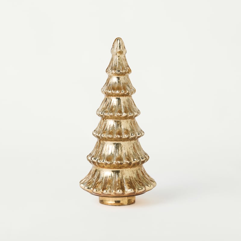Luxe Celeste Gold Glass LED Christmas Tree
