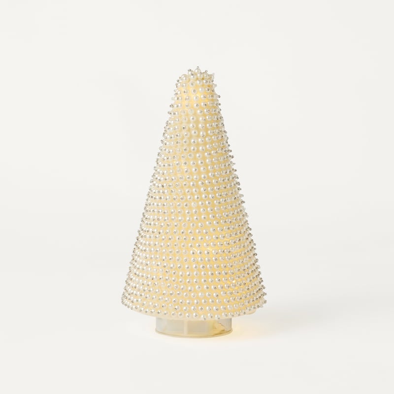 Luxe Pearl White LED Christmas Tree
