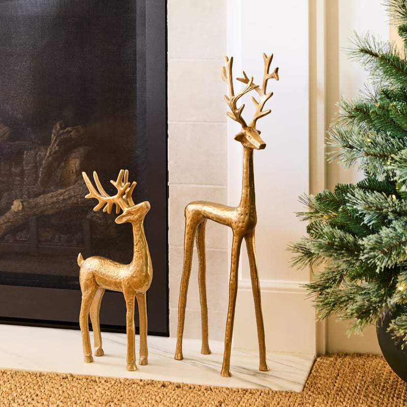 Luxe Gold Metal Reindeer