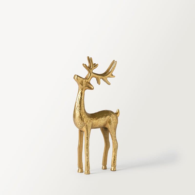 Luxe Gold Metal Reindeer