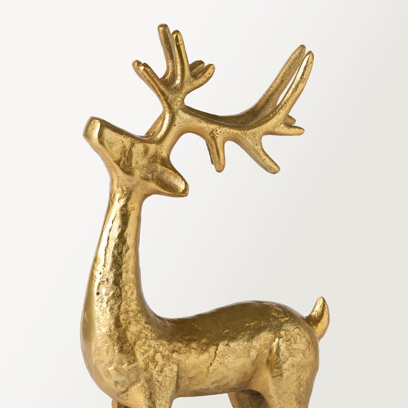 Luxe Gold Metal Reindeer