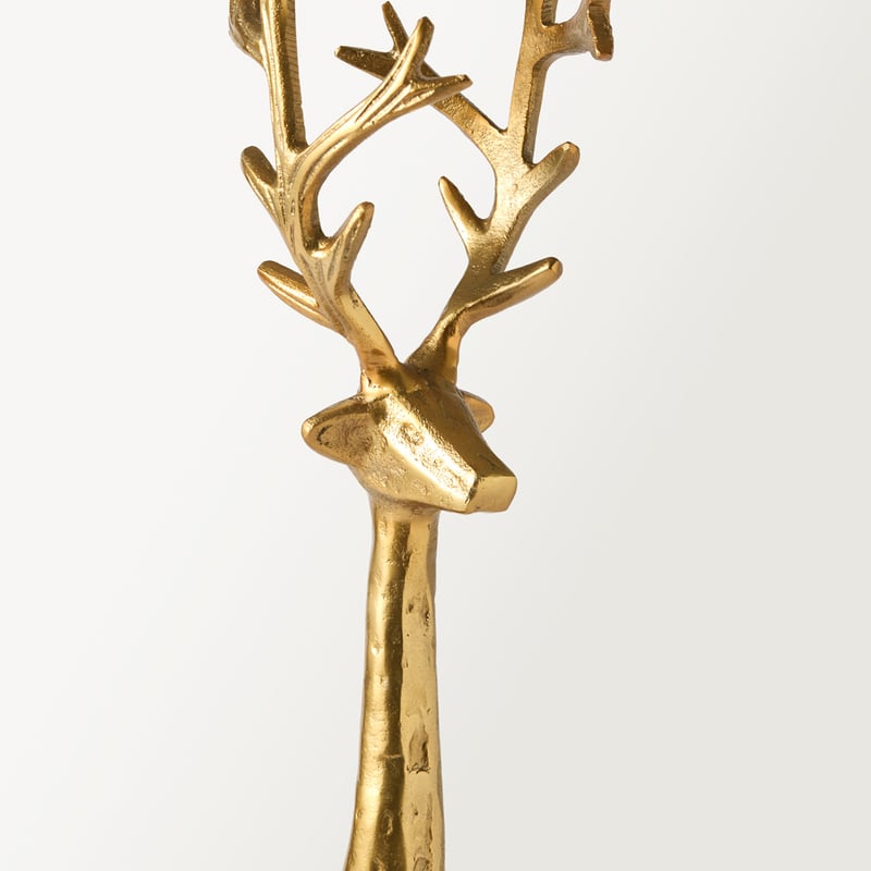 Luxe Gold Metal Reindeer