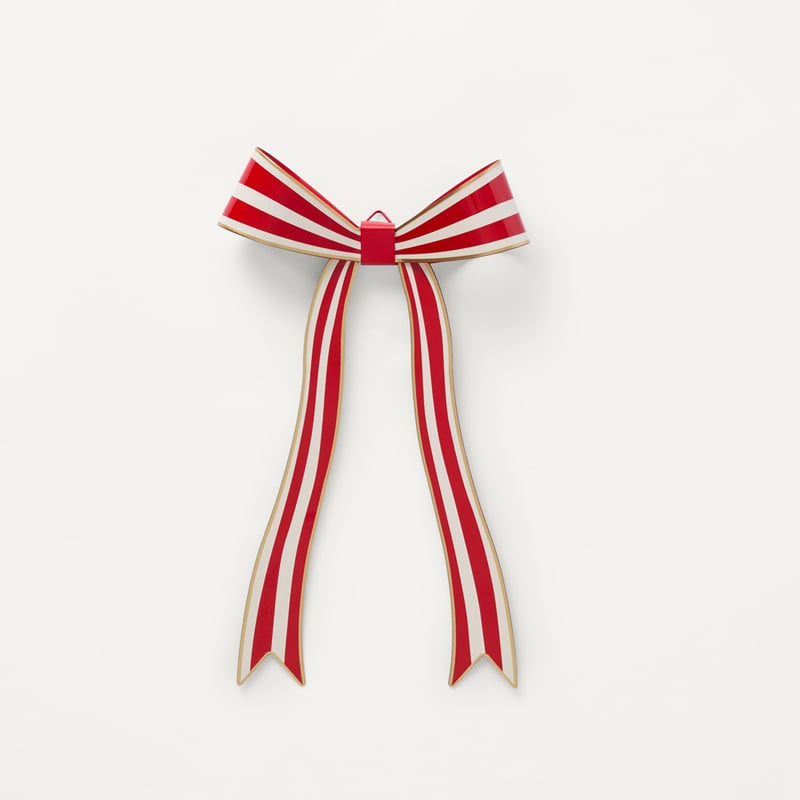 Festive Fun Bow Red Metal Ornament