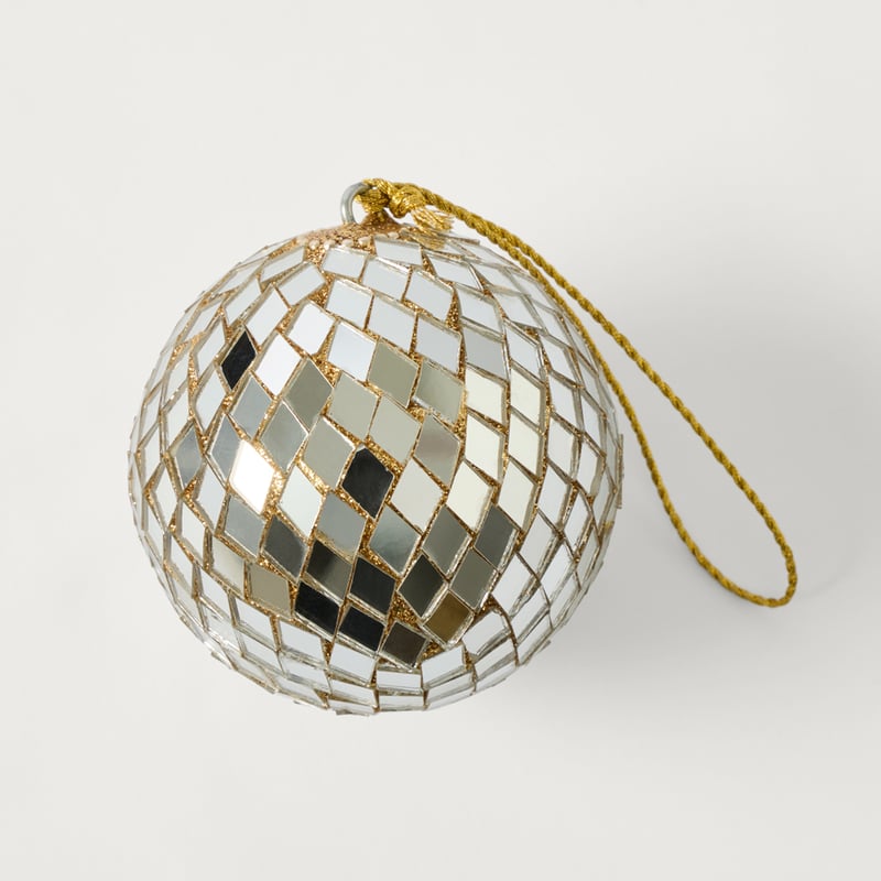 Luxe Disco Silver & Gold Bauble
