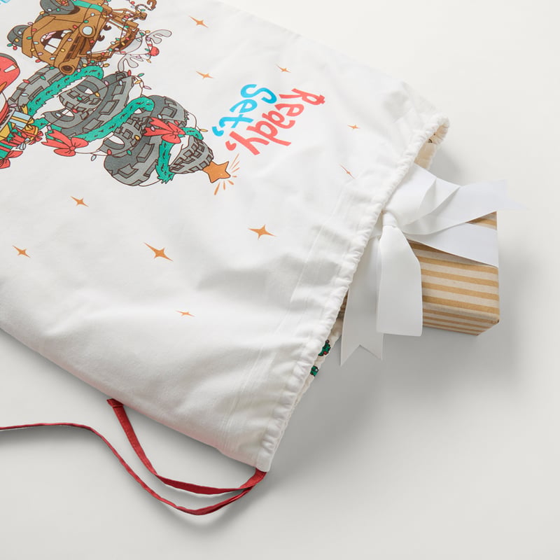 Disney Pixar Cars Ready Set Celebrate Natural Santa Sack
