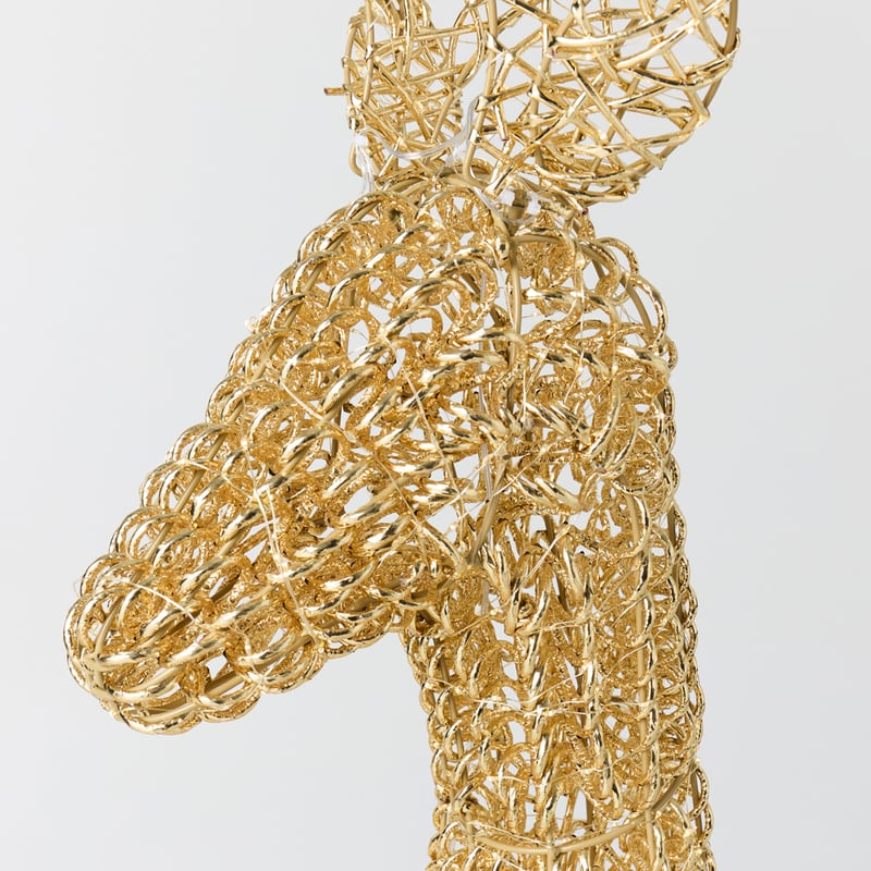 Sparkling Gold Reindeer Medium Sculpture