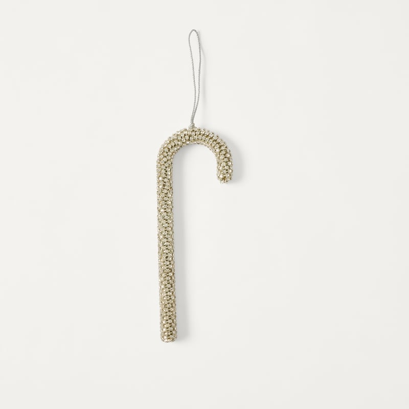 Luxe Silver Crystal Candy Cane