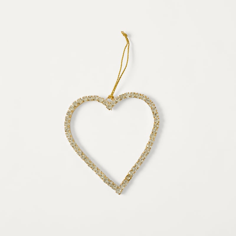 Luxe Gold Crystal Heart