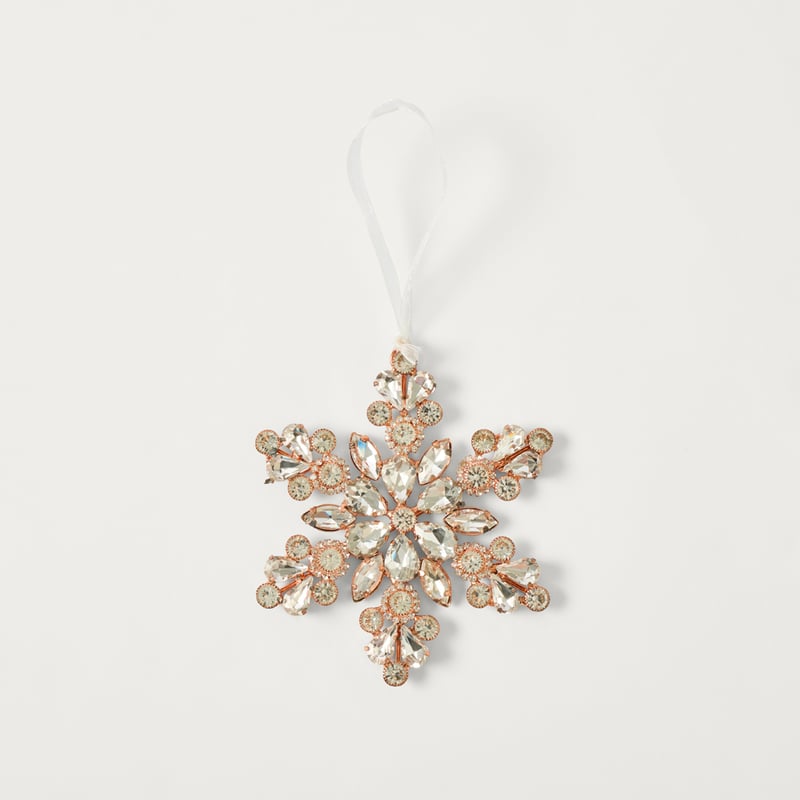 Bow & Bright Jewel Rose Gold Crystal Snowflake