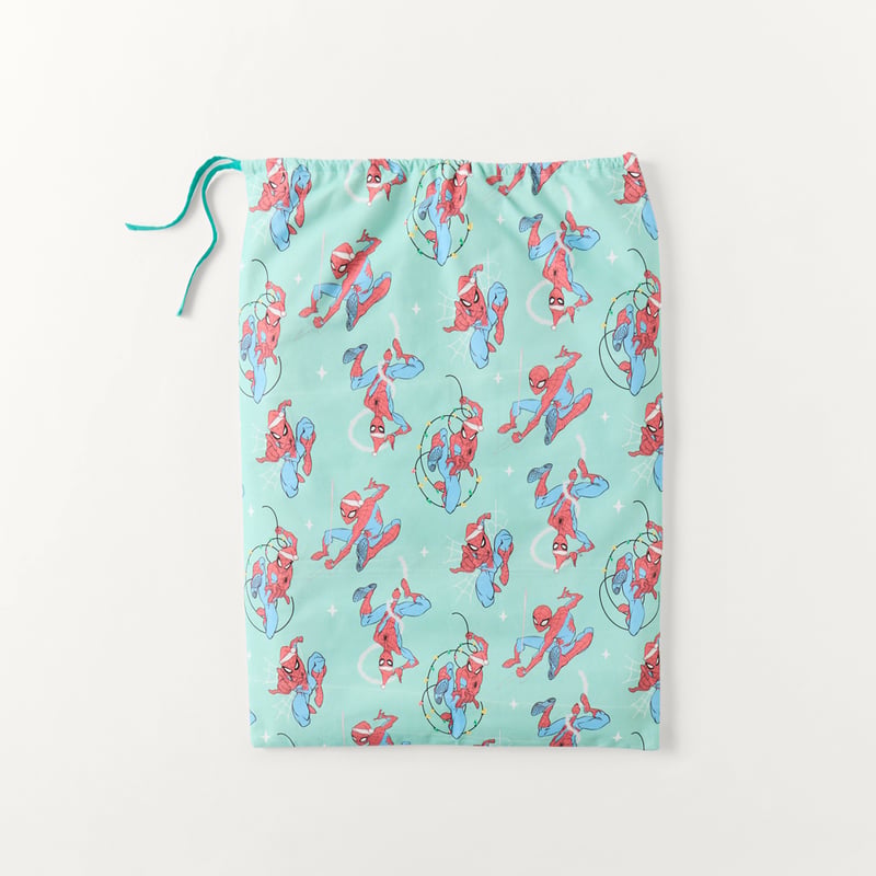 Marvel Spiderman Tis The Season Blue Santa Sack