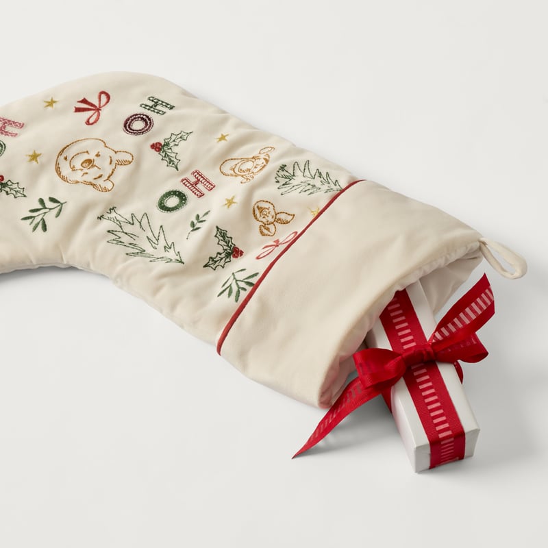 Disney Winnie the Pooh Festive Natural Stocking