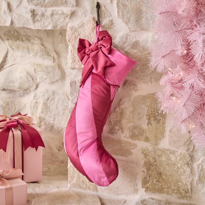 Sugar & Spice Pink Christmas Stocking