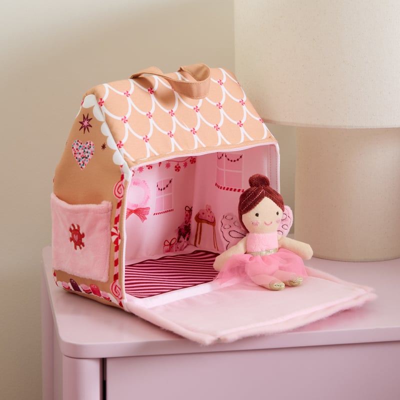 Gingerbread Fairy House Brown Soft Toy