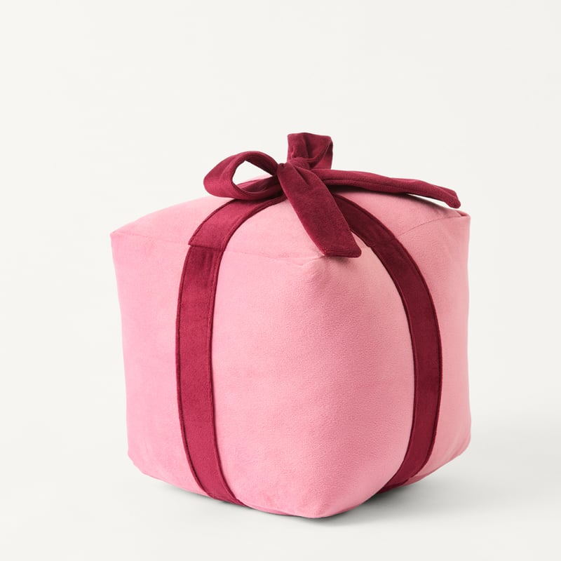 Bow & Bright Christmas Pink Present Doorstop