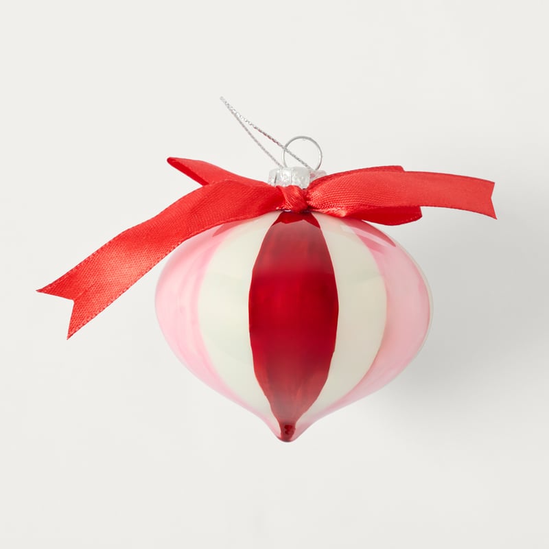 Festive Fun Candy Stripe Red & Pink Bauble Pack of 3