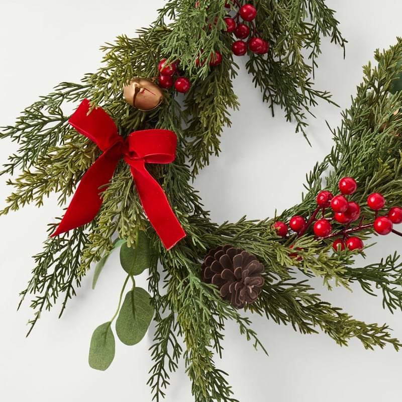Bell Christmas Green & Red Garland