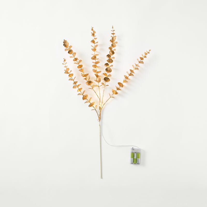 Glow Eucalyptus Gold LED Stem