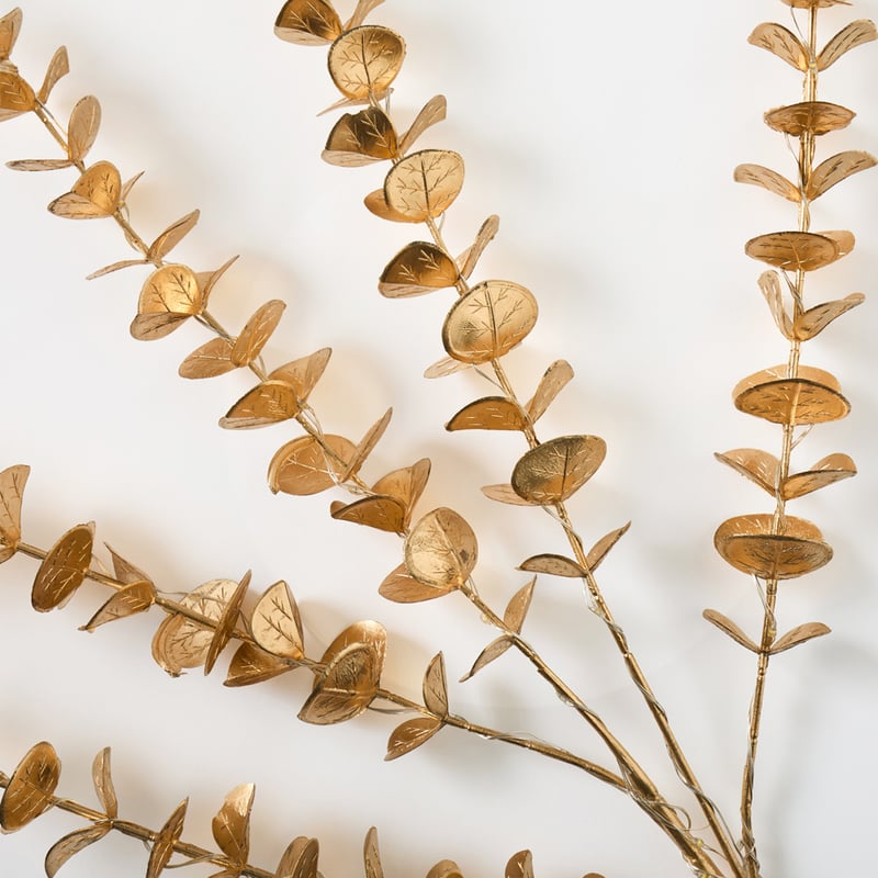Glow Eucalyptus Gold LED Stem