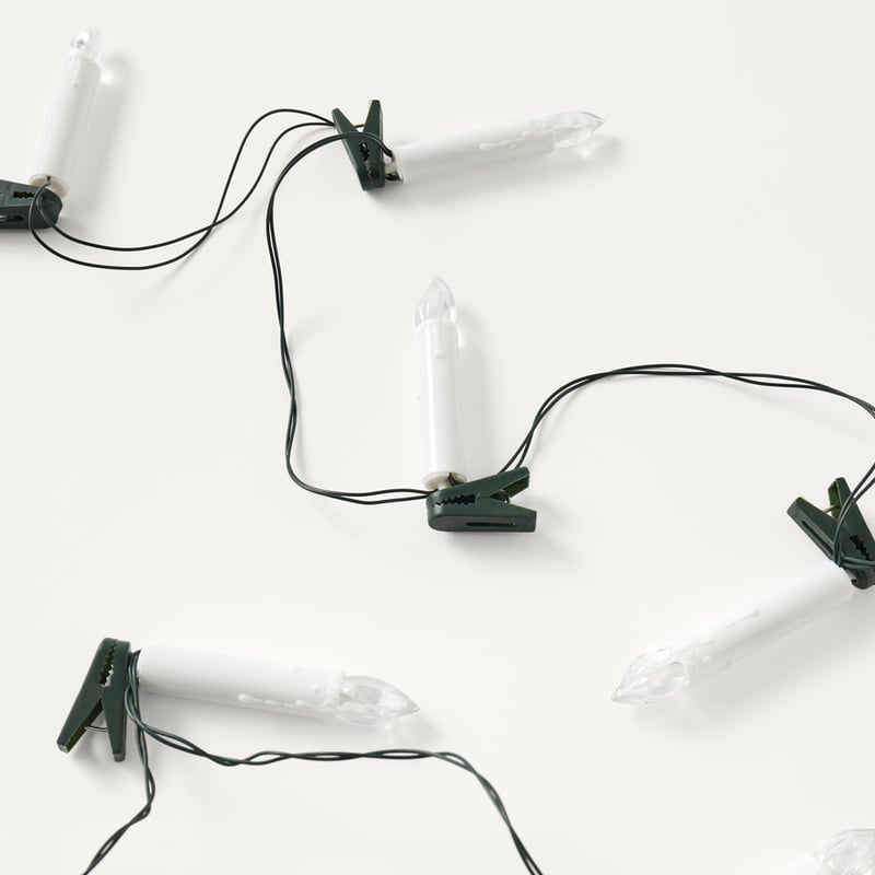 Festive Candle Warm White String Lights
