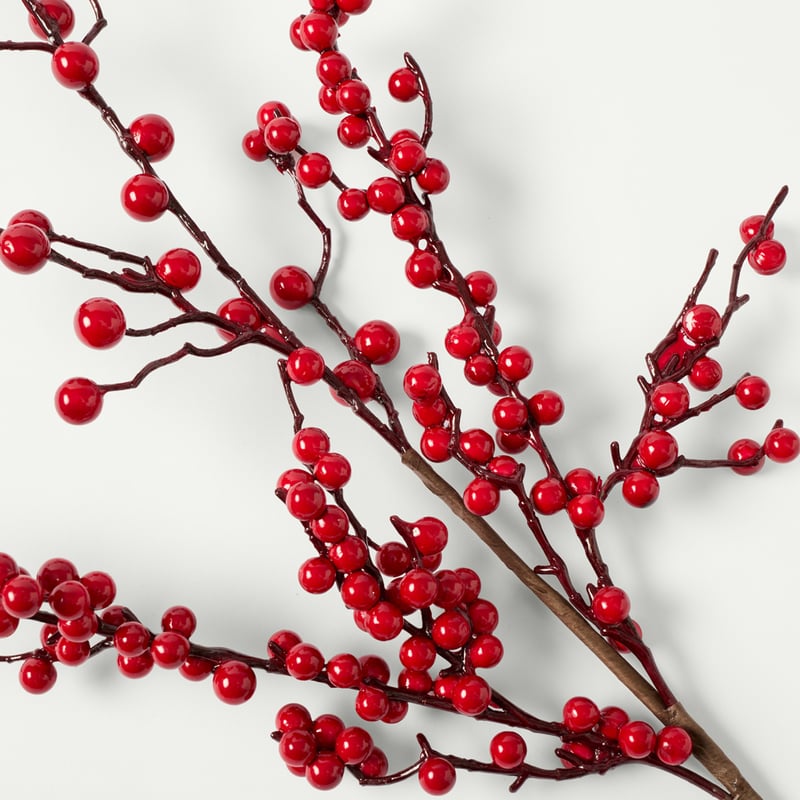 Berry Red Festive Stem Spray Pack of 3