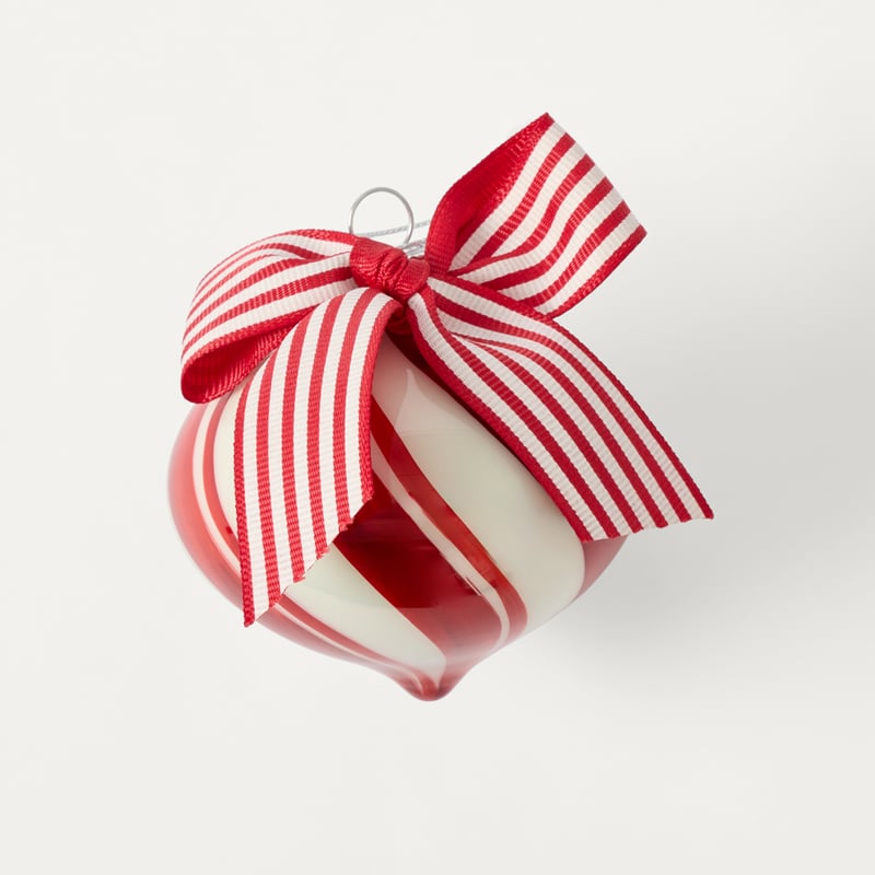 Festive Fun Candy Stripe Red & White Bauble Pack of 3