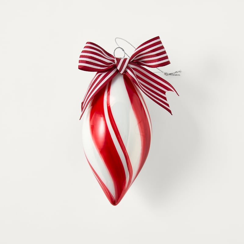 Festive Fun Candy Stripe Red & White Bauble Pack of 3