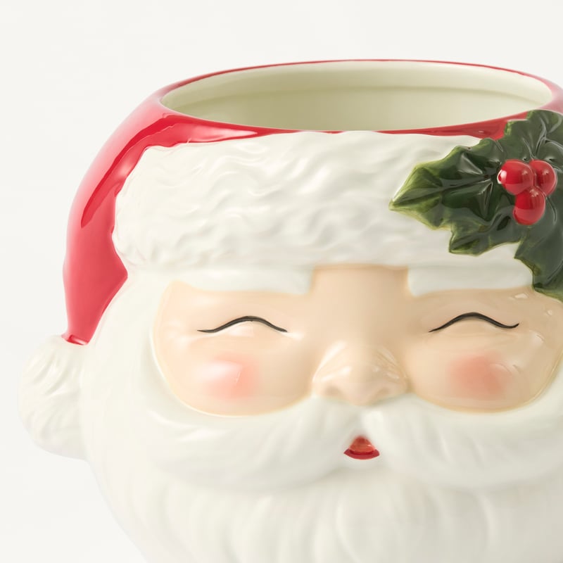 Christmas Village Multi Santa Pot