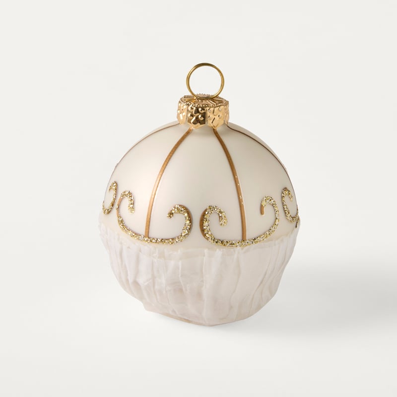 Luxe Chocolate Gold & Cream Bauble Pack of 3
