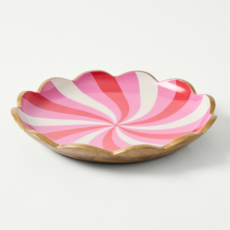 Lolly Scallop Pink Mango Wood Platter