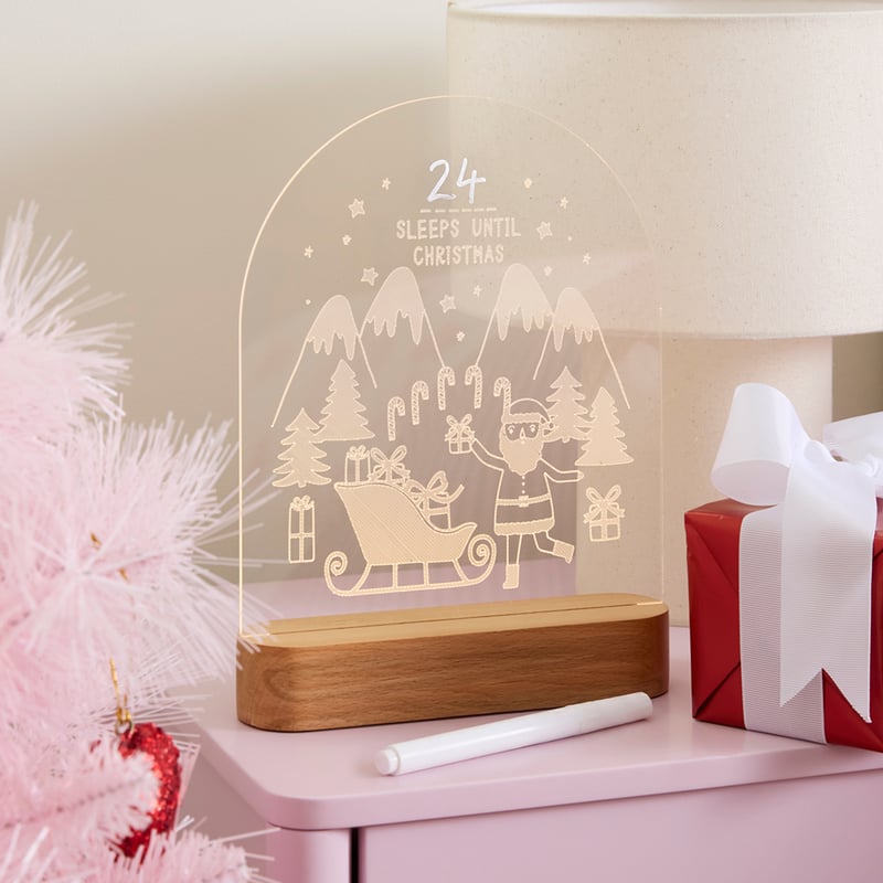 Kids Christmas Cheer Clear Countdown Light