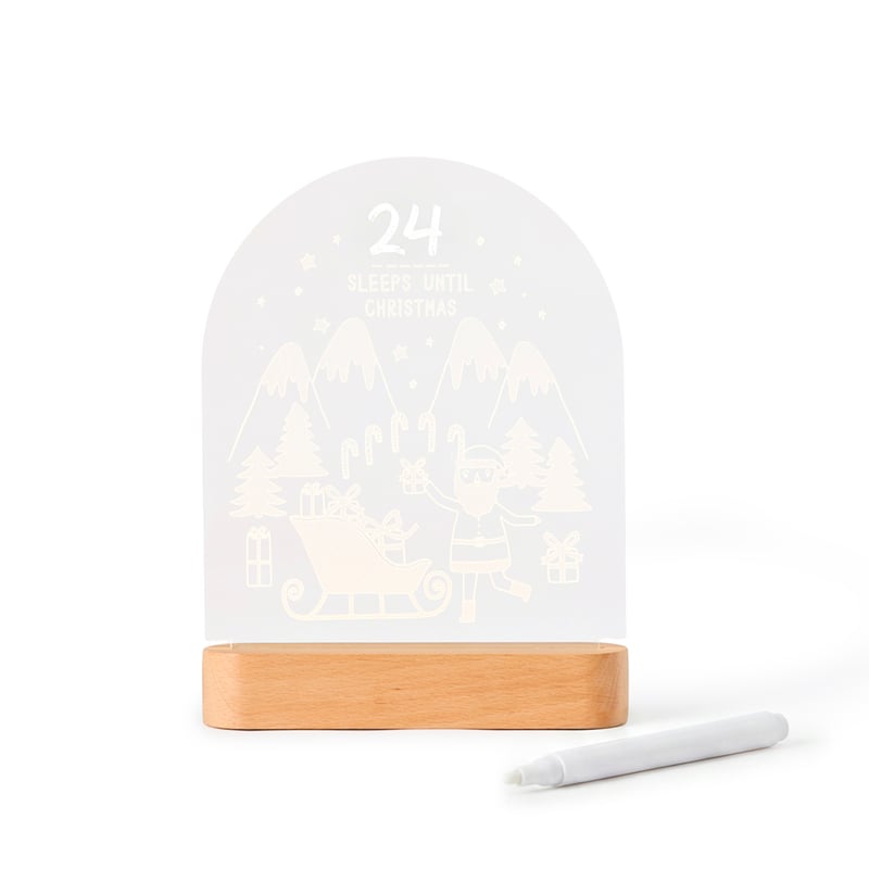 Kids Christmas Cheer Clear Countdown Light