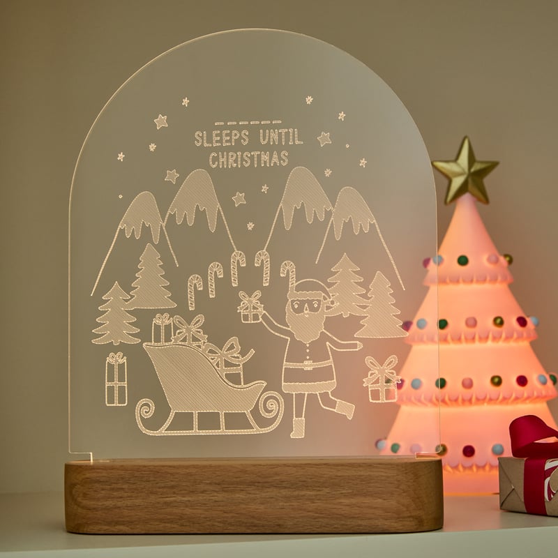 Kids Christmas Cheer Clear Countdown Light