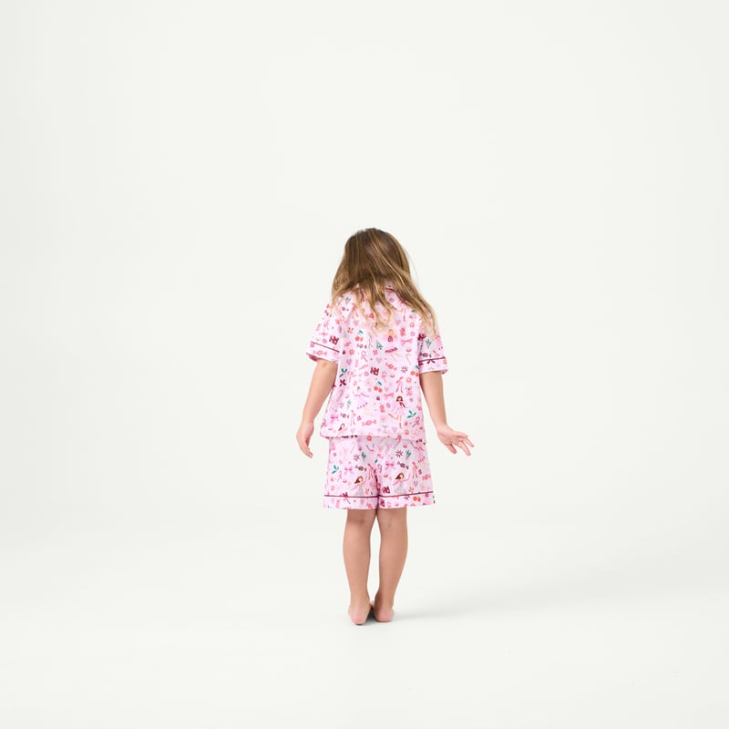 Kids Sugar and Spice Christmas Pink Pyjama Set