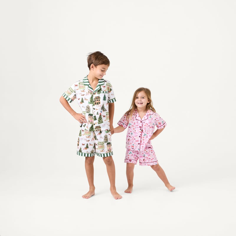 Kids Sugar and Spice Christmas Pink Pyjama Set