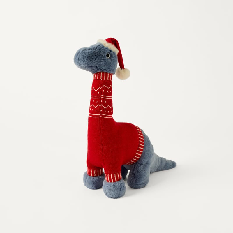 Sprout The Christmas Dino Blue Soft Toy