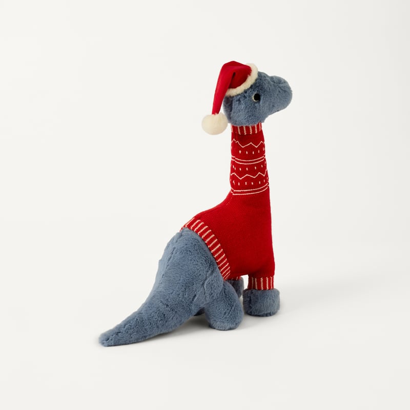 Sprout The Christmas Dino Blue Soft Toy