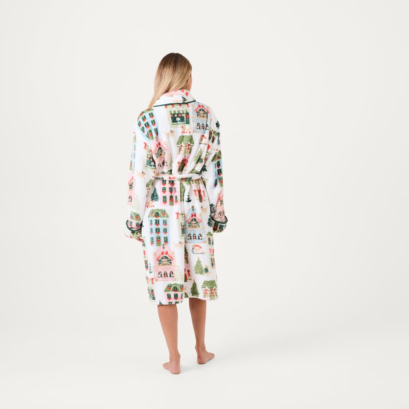 Christmas Village Green Ultrasoft Robe