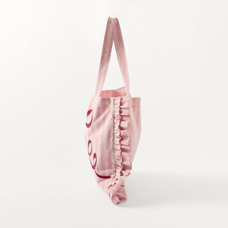 Christmas Bows Pink Tote Bag