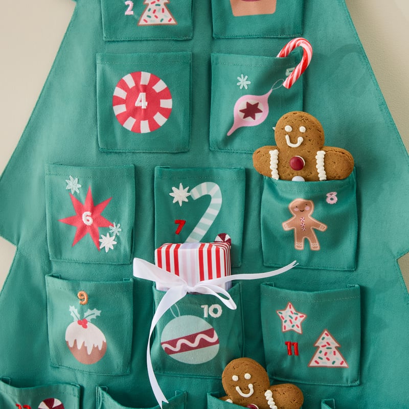 Kids Christmas Cheer Tree Green Advent Calendar	