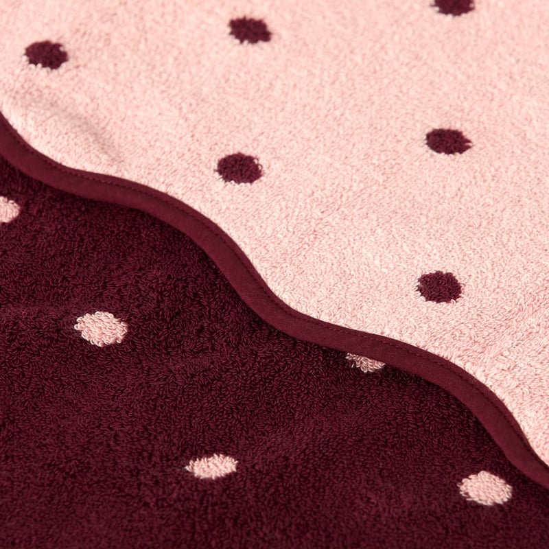 Christmas Ribbons Pink & Burgundy Hand Towel Pack of 2