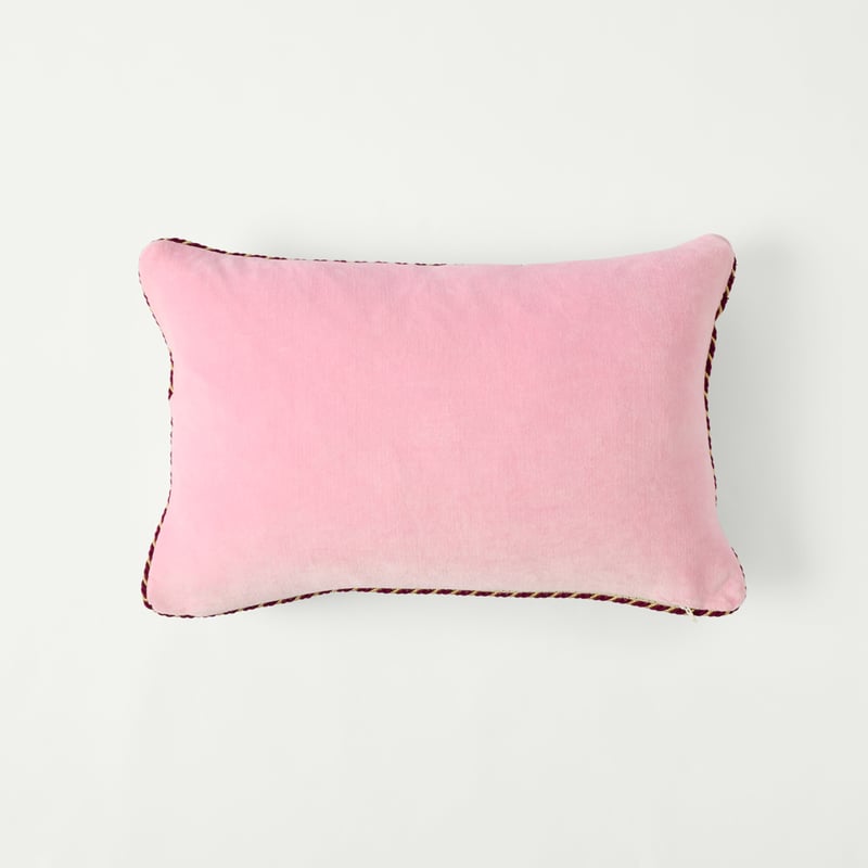 Bow and Bright Pink Cushion