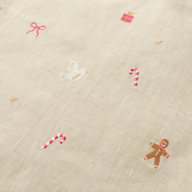 Vintage Washed Natural Linen Santa Sack